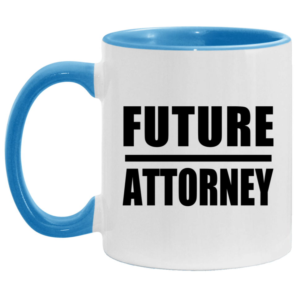 Future Attorney - 11oz Accent Mug Blue