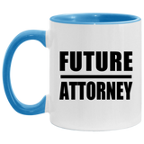 Future Attorney - 11oz Accent Mug Blue