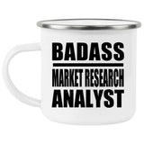 Badass Market Research Analyst - 12oz Camping Mug