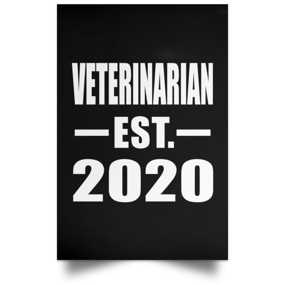 Veterinarian Established EST. 2020 - Poster Portrait