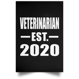 Veterinarian Established EST. 2020 - Poster Portrait