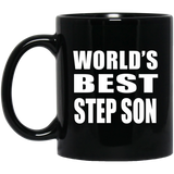 World's Best Step Son - 11 Oz Coffee Mug Black
