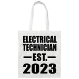 Electrical Technician Established EST. 2023 - Tote Bag White