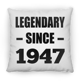 77th Birthday Legendary Since 1947 - Throw Pillow