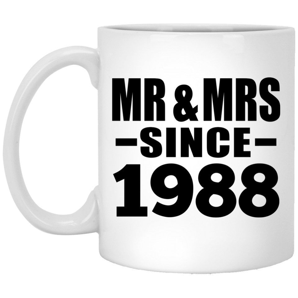 36th Anniversary Mr & Mrs Since 1988 - 11 Oz Coffee Mug