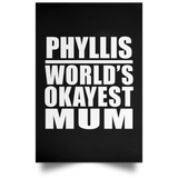 Phyllis World's Okayest Mum - Poster Portrait