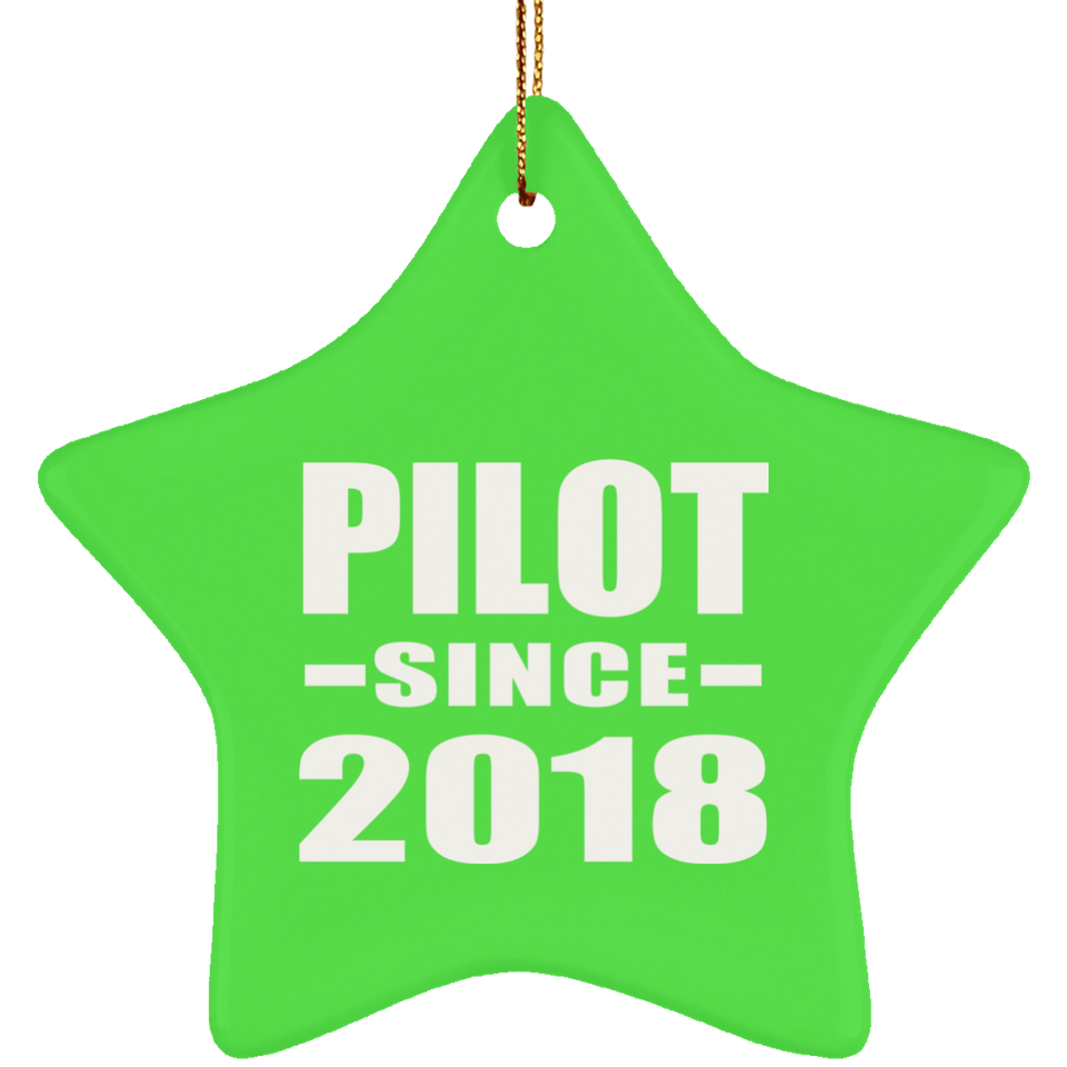 Pilot Since 2018 - Star Ornament