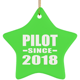 Pilot Since 2018 - Star Ornament