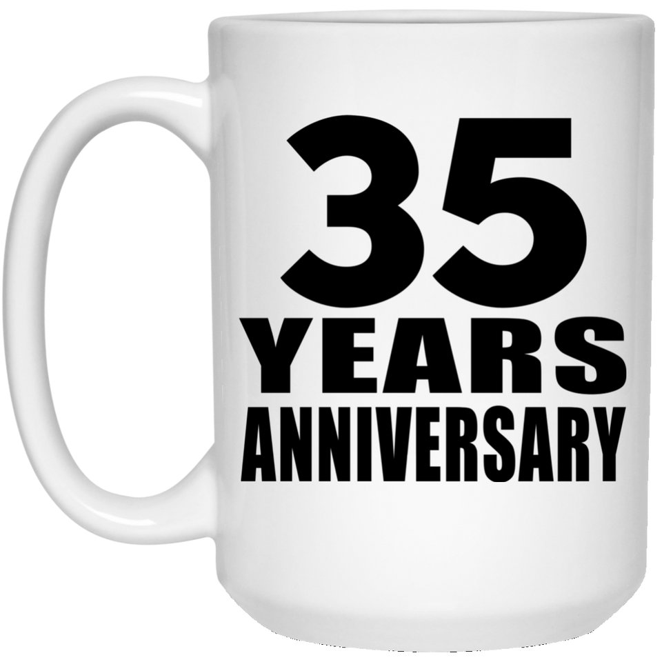 35th Anniversary 35 Years - 15 Oz Coffee Mug