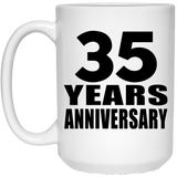 35th Anniversary 35 Years - 15 Oz Coffee Mug