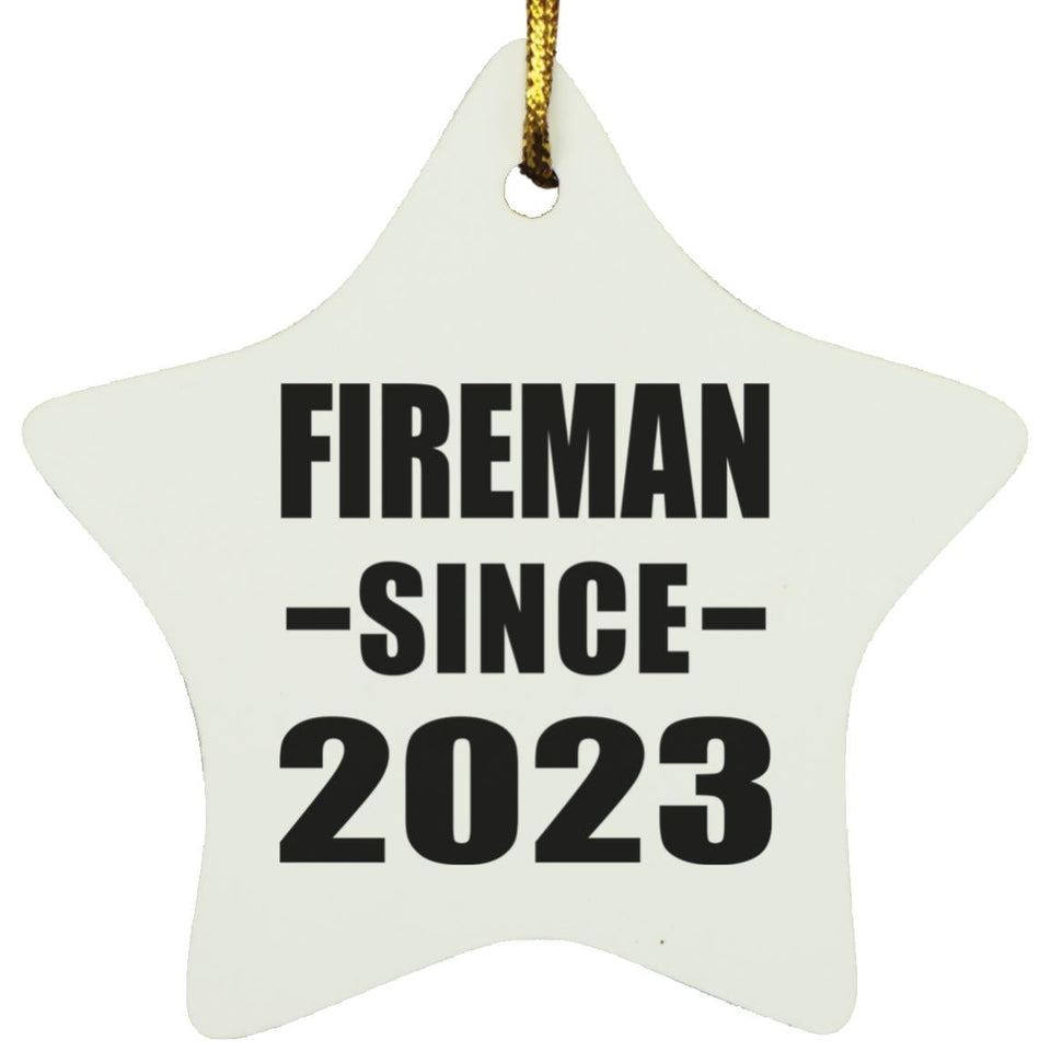Fireman Since 2023 - Star Ornament