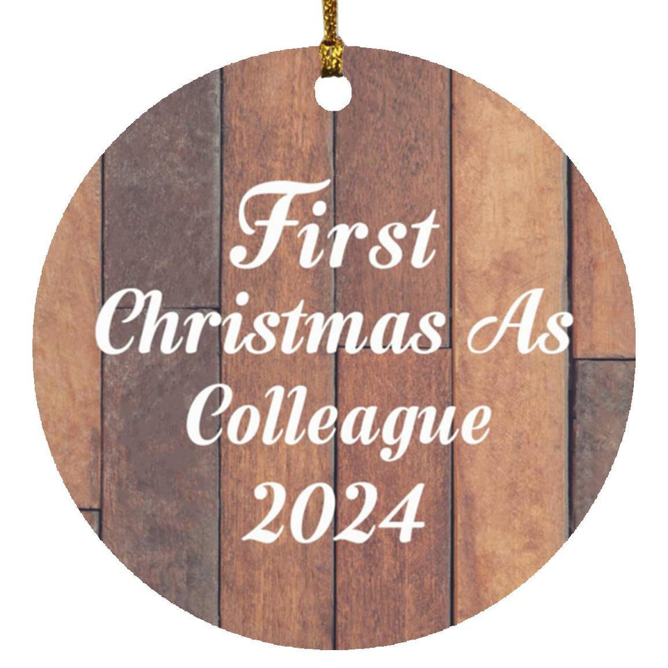 First Christmas As Colleague 2024 - Circle Ornament E