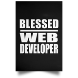 Blessed Web Developer - Poster Portrait