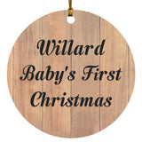 Willard Baby's First Christmas - Circle Ornament C