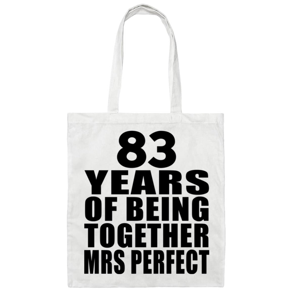 83rd Anniversary 83 Years Of Being Mrs Perfect - Tote Bag White