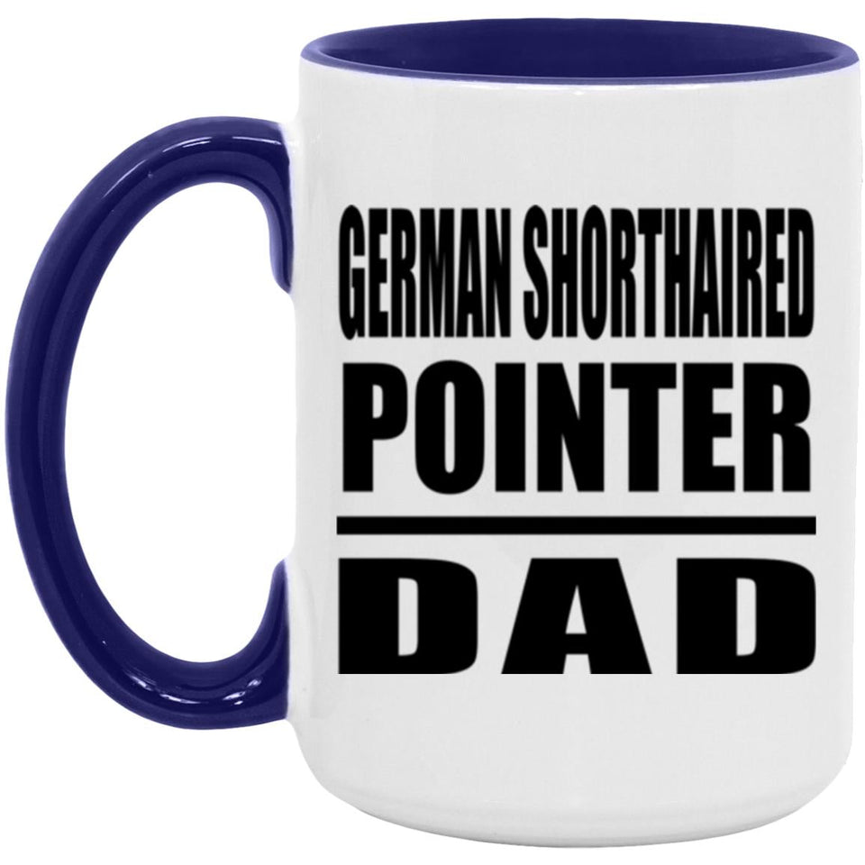 German Shorthaired Pointer Dad - 15oz Accent Mug Purple