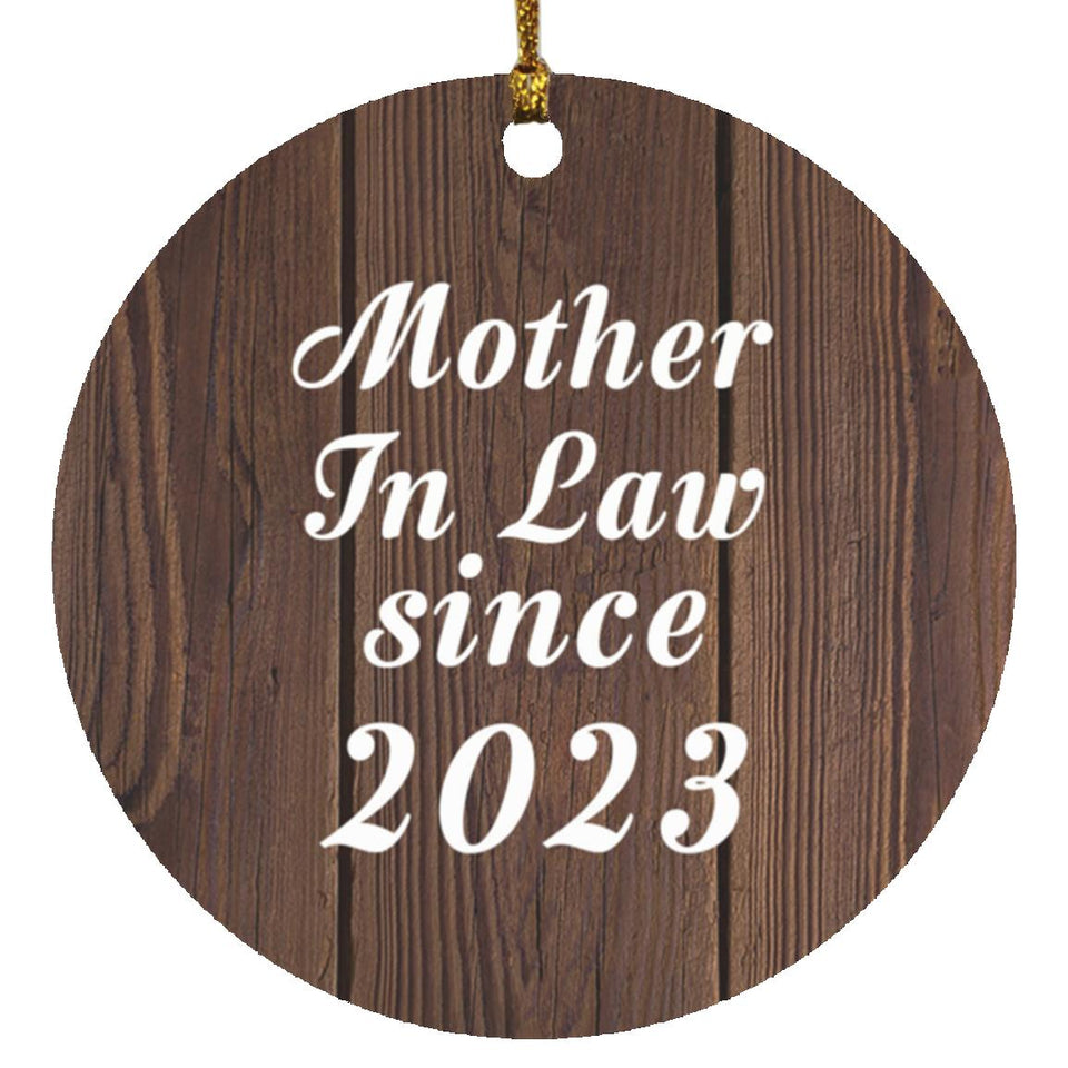 Mother In Law Since 2023 - Circle Ornament D