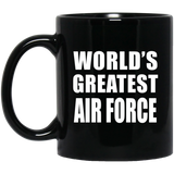 World's Greatest Air Force - 11 Oz Coffee Mug Black