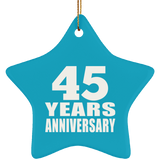 45th Anniversary 45 Years - Star Ornament