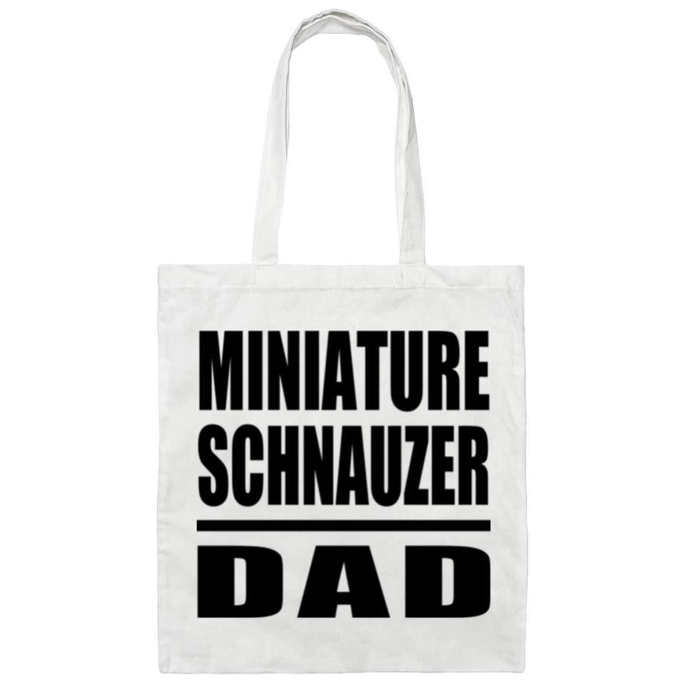 Miniature Schnauzer Dad - Tote Bag White