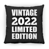 2nd Birthday Vintage 2022 Limited Edition - Throw Pillow Black