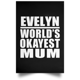 Evelyn World's Okayest Mum - Poster Portrait