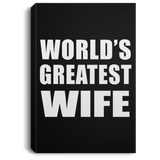 World's Greatest Wife - Canvas Portrait
