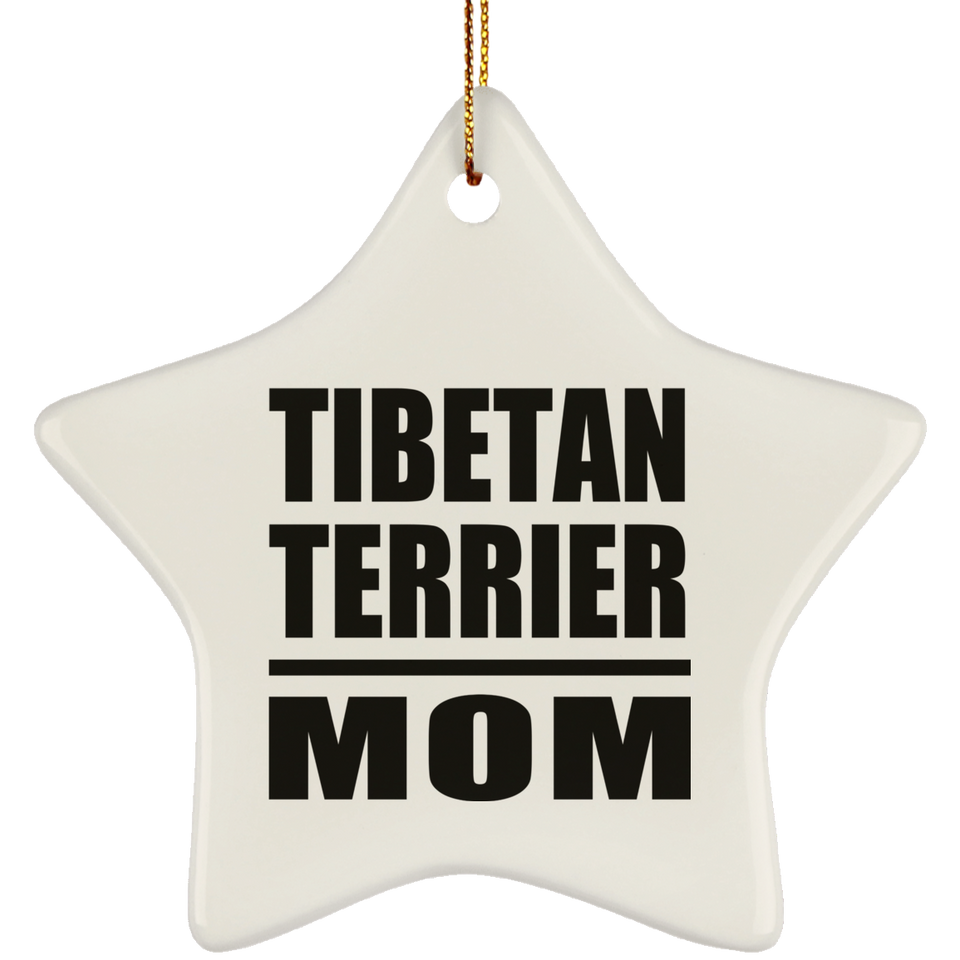 Tibetan Terrier Mom - Star Ornament