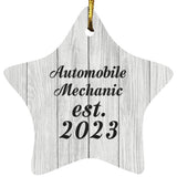 Automobile Mechanic Established Est. 2023 - Star Ornament F