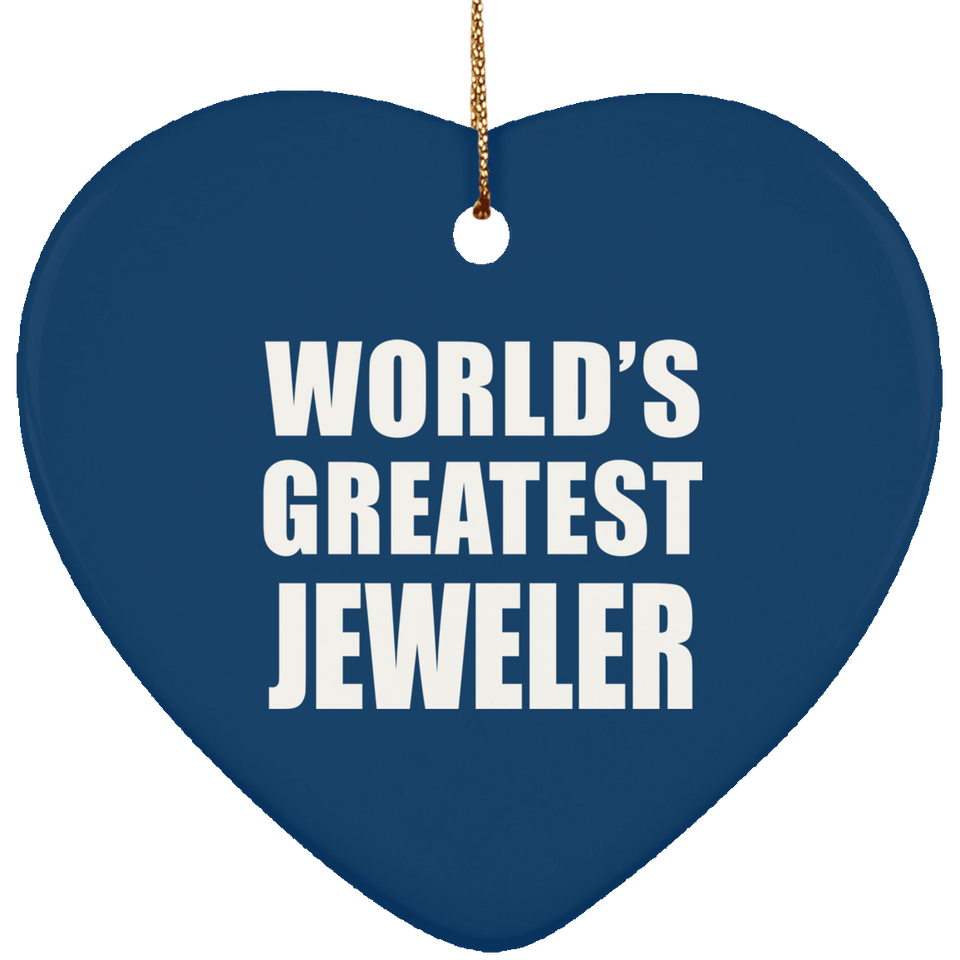 World's Greatest Jeweler - Heart Ornament