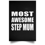 Most Awesome Step Mum - Poster Portrait