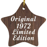 52nd Birthday Original 1972 Limited Edition - Star Ornament D