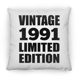 33rd Birthday Vintage 1991 Limited Edition - Throw Pillow