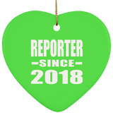 Reporter Since 2018 - Heart Ornament