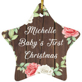 Michelle Baby's First Christmas - Star Ornament A