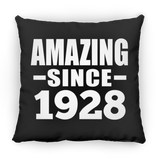 96th Birthday Amazing Since 1928 - Throw Pillow Black