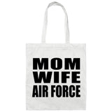 Mom Wife Air Force - Tote Bag White
