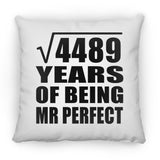 67th Anniversary Square Root of 4489 Years of Mr Perfect - Throw Pillow