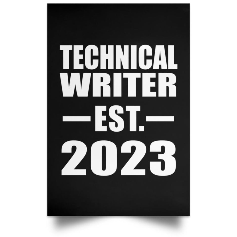 Technical Writer Established EST. 2023 - Poster Portrait