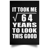 8th Birthday Took Square Root of 64 Years To Look Good - Poster Portrait
