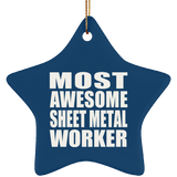 Most Awesome Sheet Metal Worker - Star Ornament