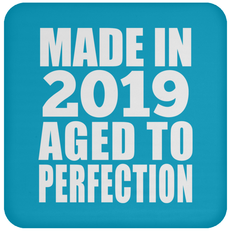 5th Birthday Made In 2019 Aged to Perfection - Drink Coaster