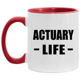 Actuary Life - 11oz Accent Mug Red