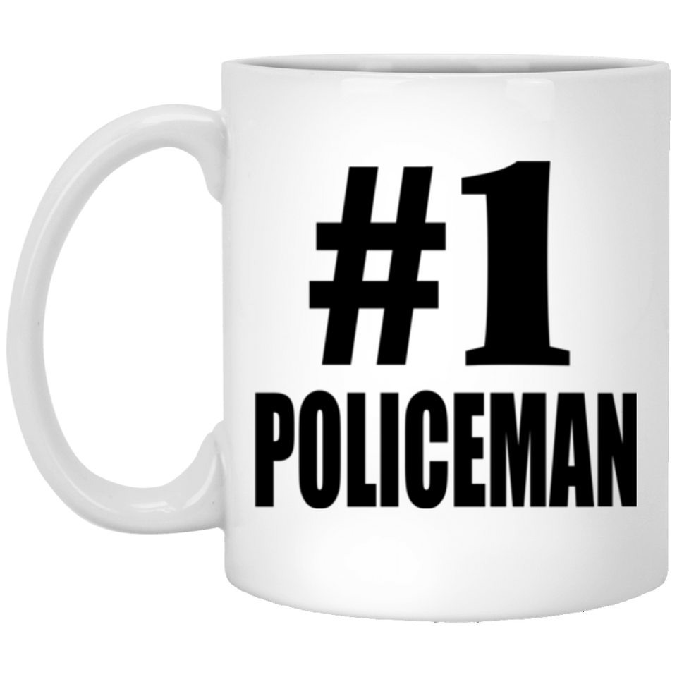 Number One #1 Policeman - 11 Oz Coffee Mug