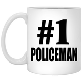 Number One #1 Policeman - 11 Oz Coffee Mug