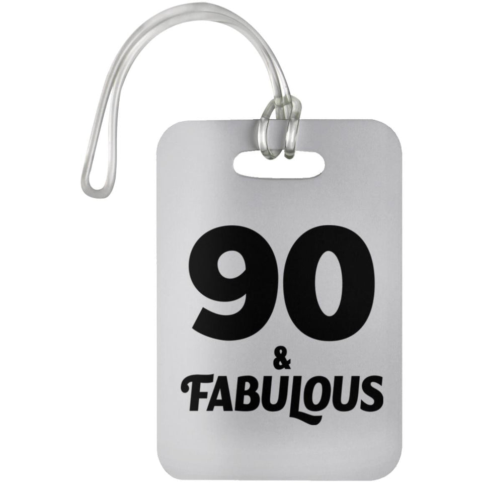 90th Birthday 90 & Fabulous - Luggage Bag Tag