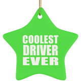 Coolest Driver Ever - Star Ornament