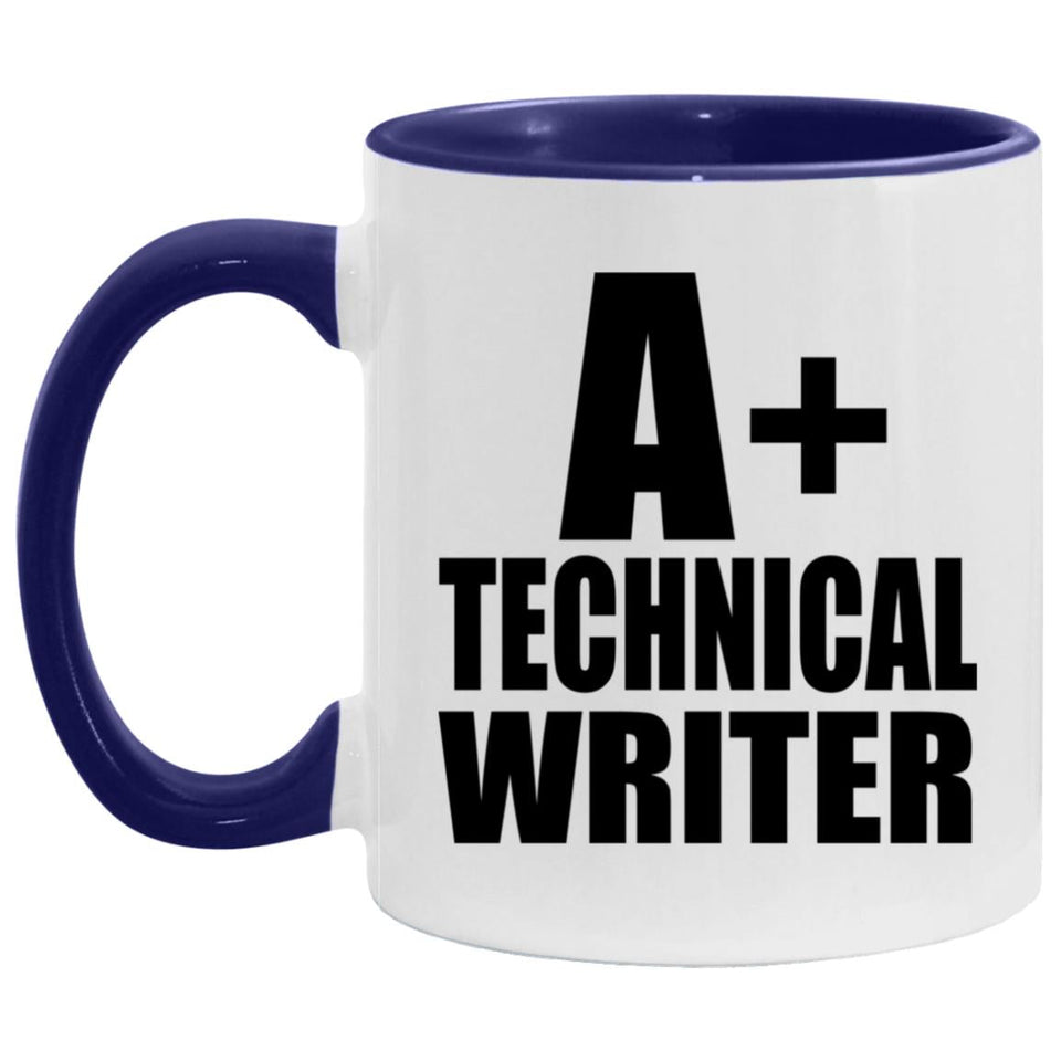 A+ Technical Writer - 11oz Accent Mug Purple