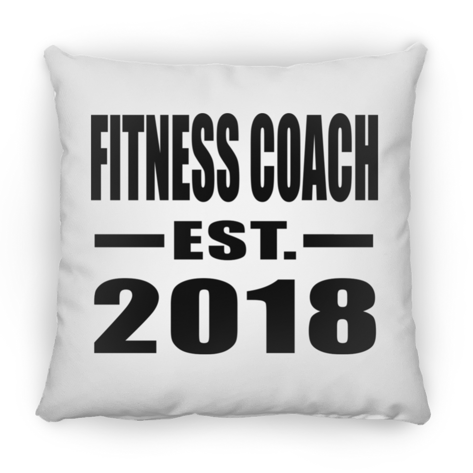 Fitness Coach Established EST. 2018 - Throw Pillow