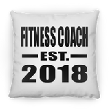 Fitness Coach Established EST. 2018 - Throw Pillow